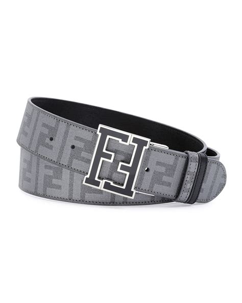 grey fendi zucca belt|Fendi belt outlet.